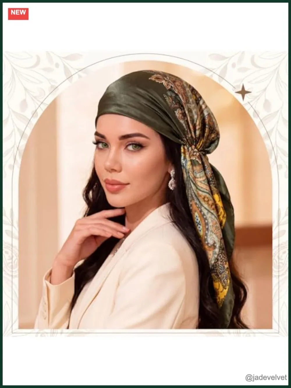 4 Pretied Head Scarves for Women, Satin Chemo Headwear Turbans, Cancer Hair Loss